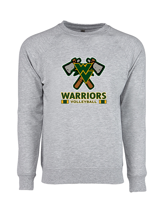 Waubonsie Valley HS Boys Volleyball Stacked - Crewneck Sweatshirt