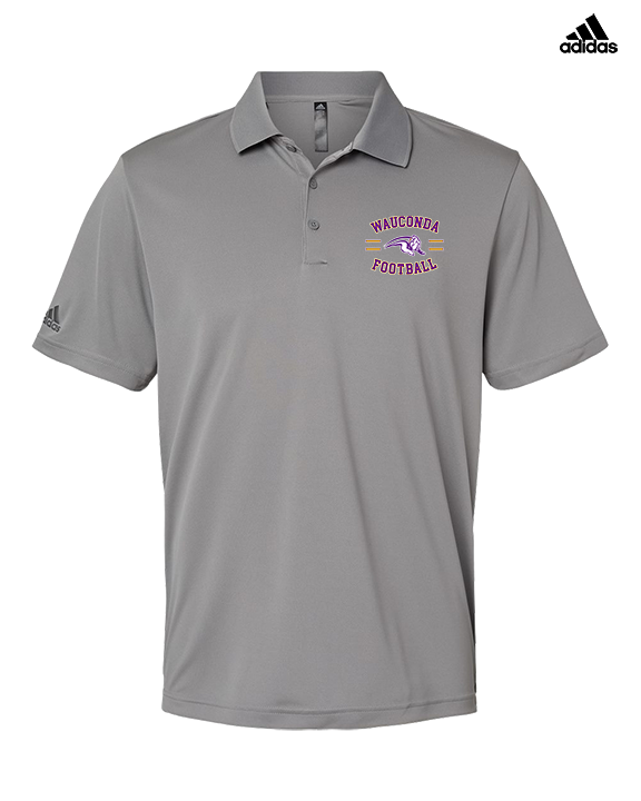 Wauconda HS Football Curve - Mens Adidas Polo