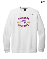 Wauconda HS Football Curve - Mens Nike Crewneck