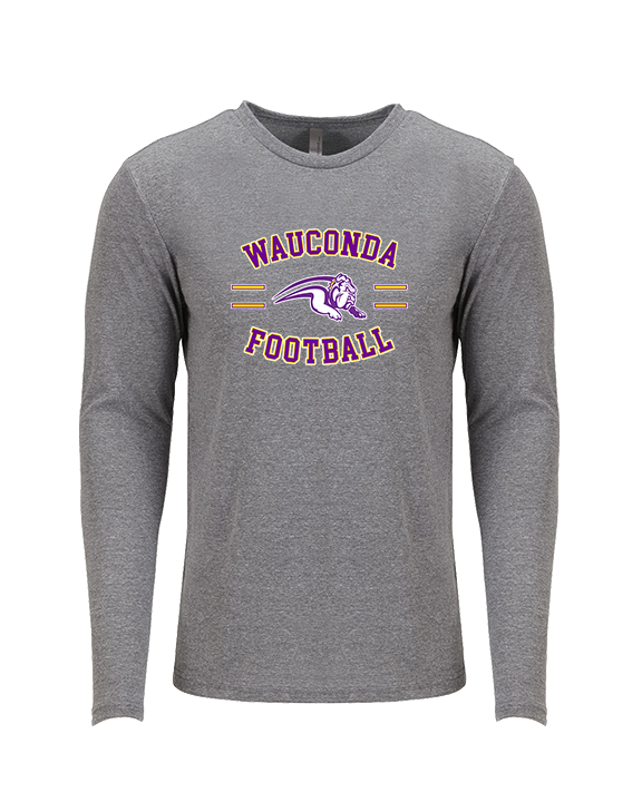 Wauconda HS Football Curve - Tri-Blend Long Sleeve