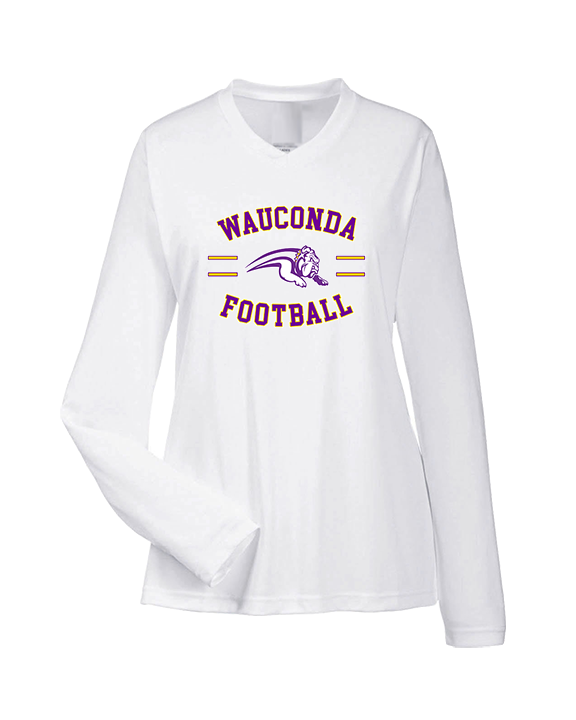 Wauconda HS Football Curve - Womens Performance Longsleeve