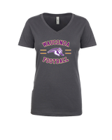 Wauconda HS Football Curve - Womens Vneck