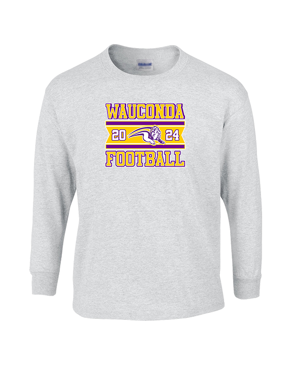 Wauconda HS Football Stamp - Cotton Longsleeve