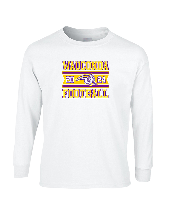 Wauconda HS Football Stamp - Cotton Longsleeve