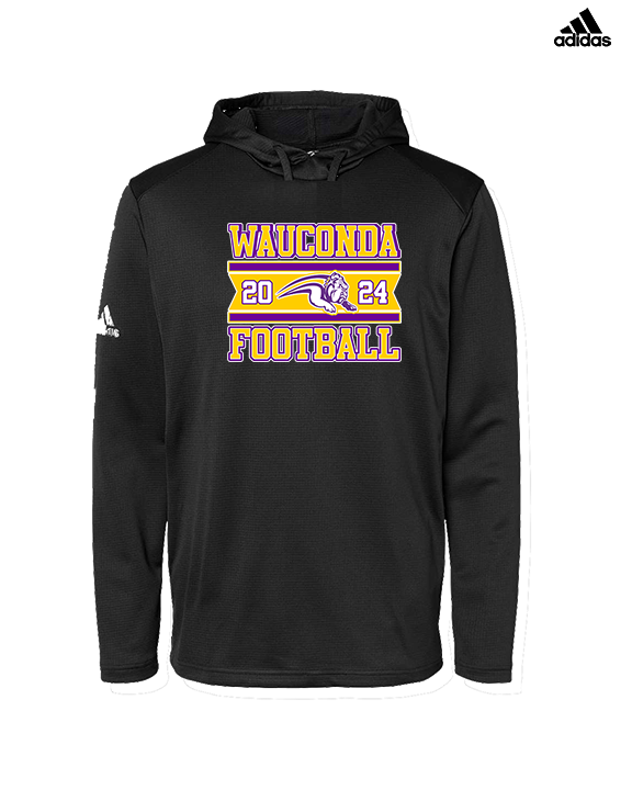 Wauconda HS Football Stamp - Mens Adidas Hoodie