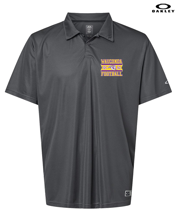 Wauconda HS Football Stamp - Mens Oakley Polo