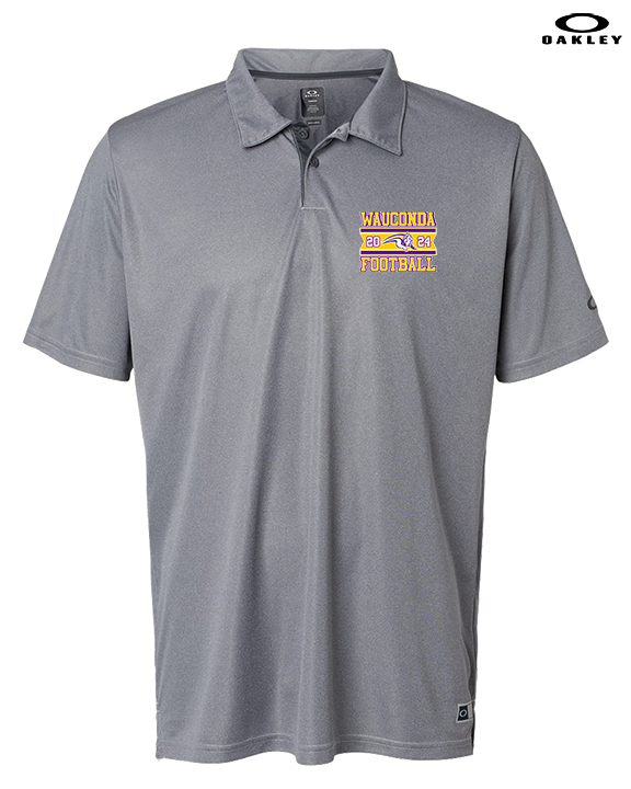 Wauconda HS Football Stamp - Mens Oakley Polo