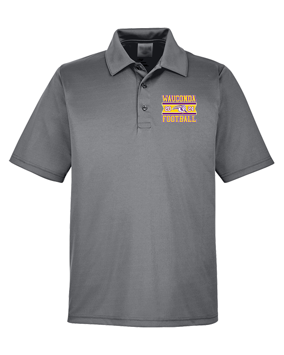 Wauconda HS Football Stamp - Mens Polo