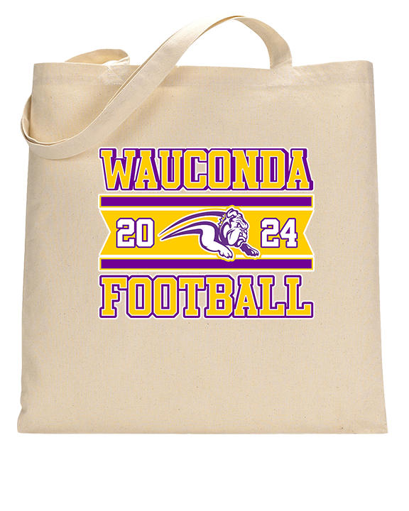 Wauconda HS Football Stamp - Tote