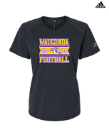 Wauconda HS Football Stamp - Womens Adidas Performance Shirt