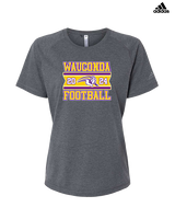 Wauconda HS Football Stamp - Womens Adidas Performance Shirt