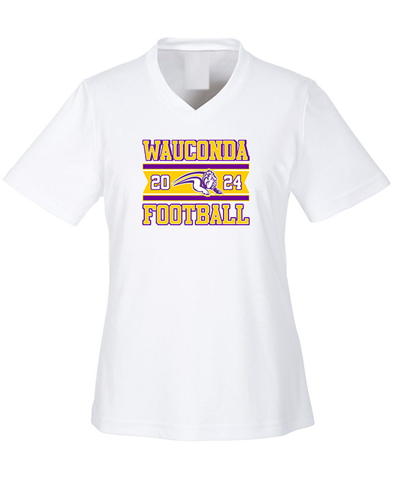 Wauconda HS Football Stamp - Womens Performance Shirt