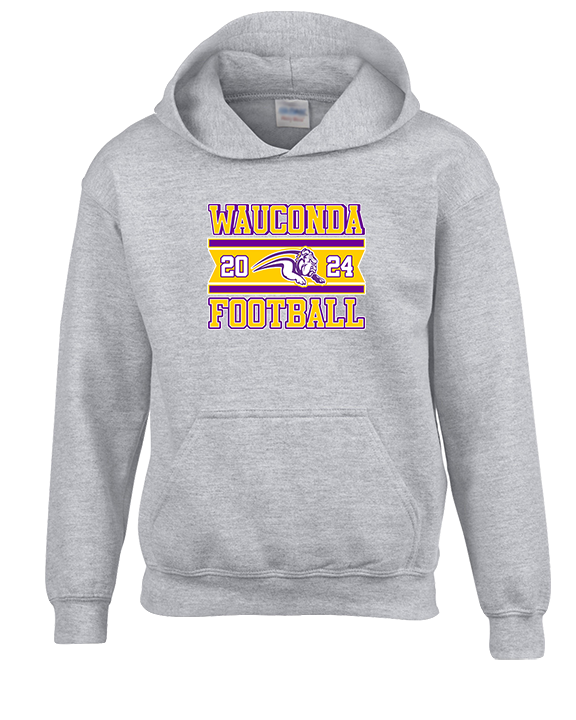 Wauconda HS Football Stamp - Youth Hoodie