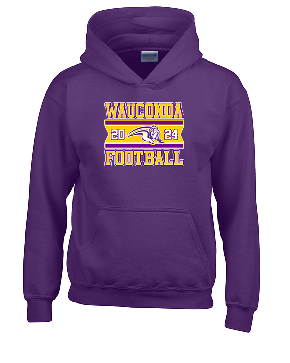 Wauconda HS Football Stamp - Youth Hoodie