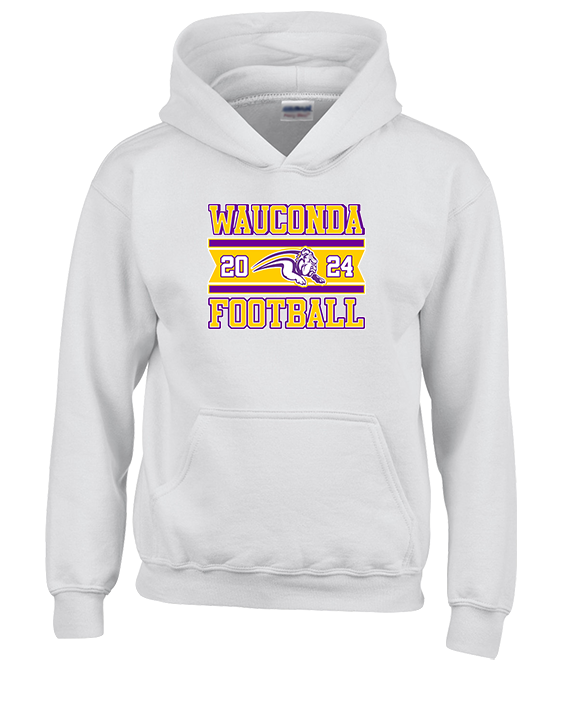 Wauconda HS Football Stamp - Youth Hoodie