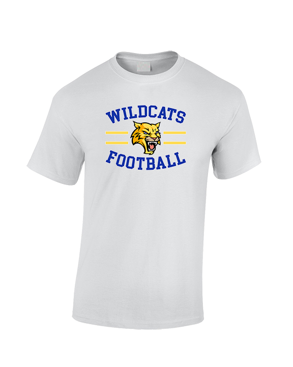 Will C Wood HS Football Curve - Cotton T-Shirt