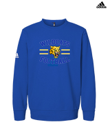 Will C Wood HS Football Curve - Mens Adidas Crewneck