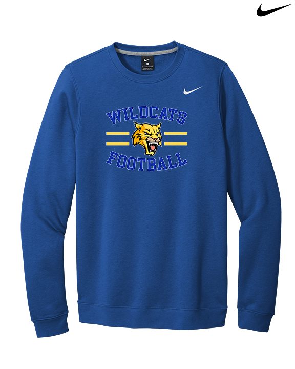 Will C Wood HS Football Curve - Mens Nike Crewneck