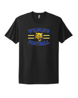 Will C Wood HS Football Curve - Mens Select Cotton T-Shirt