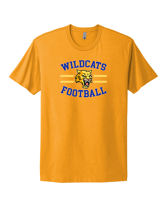 Will C Wood HS Football Curve - Mens Select Cotton T-Shirt