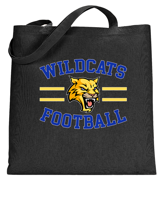 Will C Wood HS Football Curve - Tote