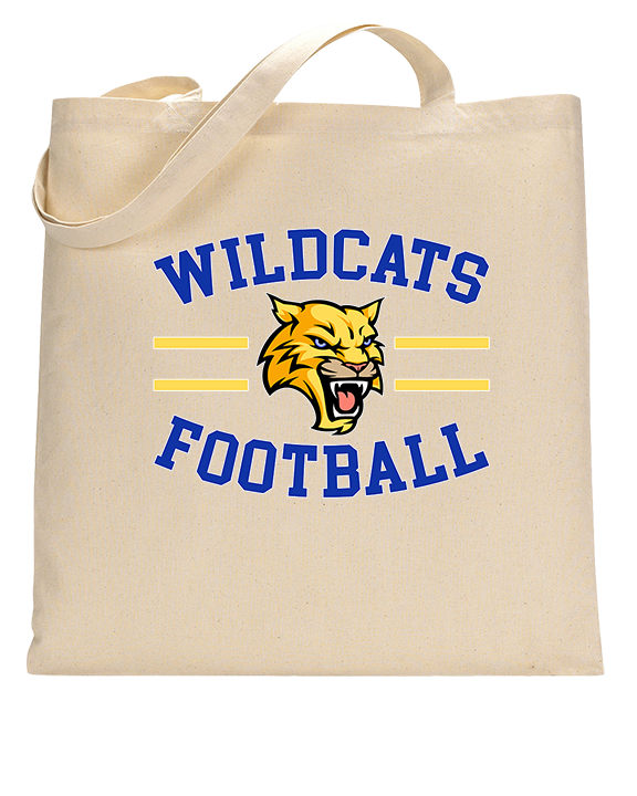 Will C Wood HS Football Curve - Tote