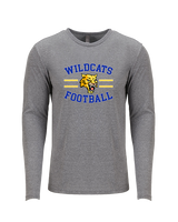 Will C Wood HS Football Curve - Tri-Blend Long Sleeve