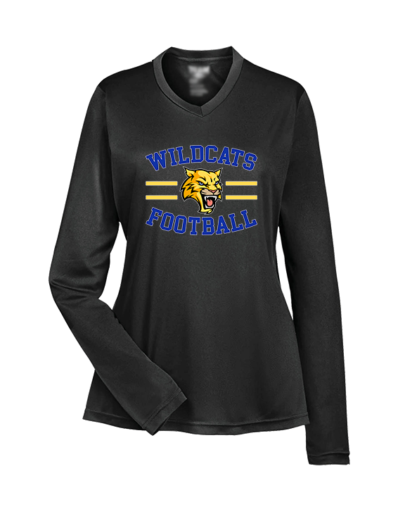 Will C Wood HS Football Curve - Womens Performance Longsleeve