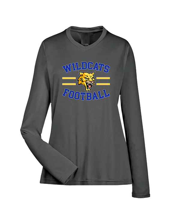 Will C Wood HS Football Curve - Womens Performance Longsleeve