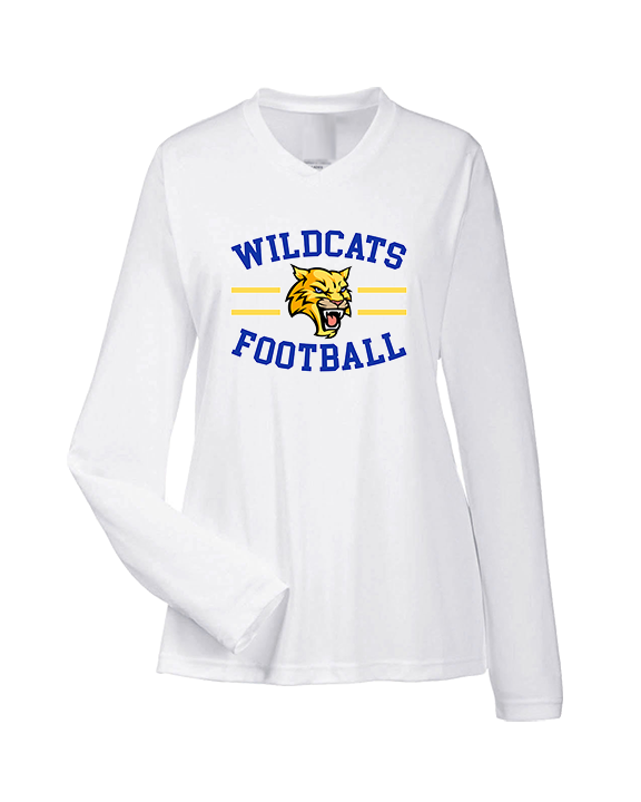 Will C Wood HS Football Curve - Womens Performance Longsleeve