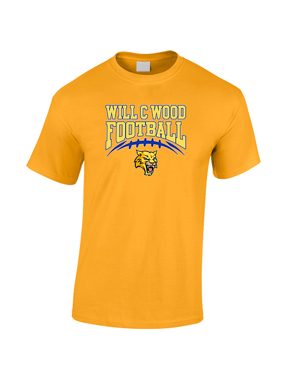 Will C Wood HS Football Football - Cotton T-Shirt