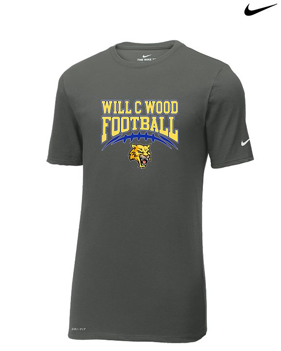 Will C Wood HS Football Football - Mens Nike Cotton Poly Tee