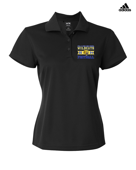 Will C Wood HS Football Stamp - Adidas Womens Polo