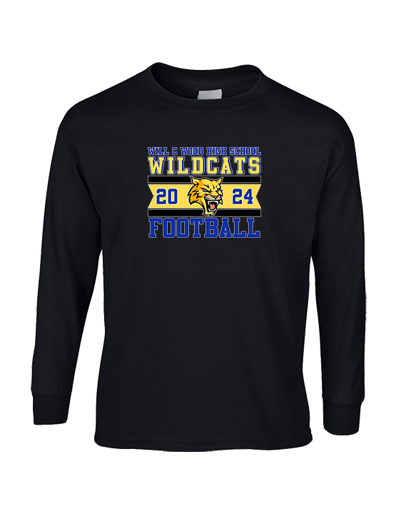 Will C Wood HS Football Stamp - Cotton Longsleeve