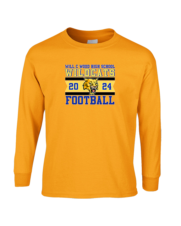 Will C Wood HS Football Stamp - Cotton Longsleeve
