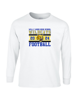 Will C Wood HS Football Stamp - Cotton Longsleeve