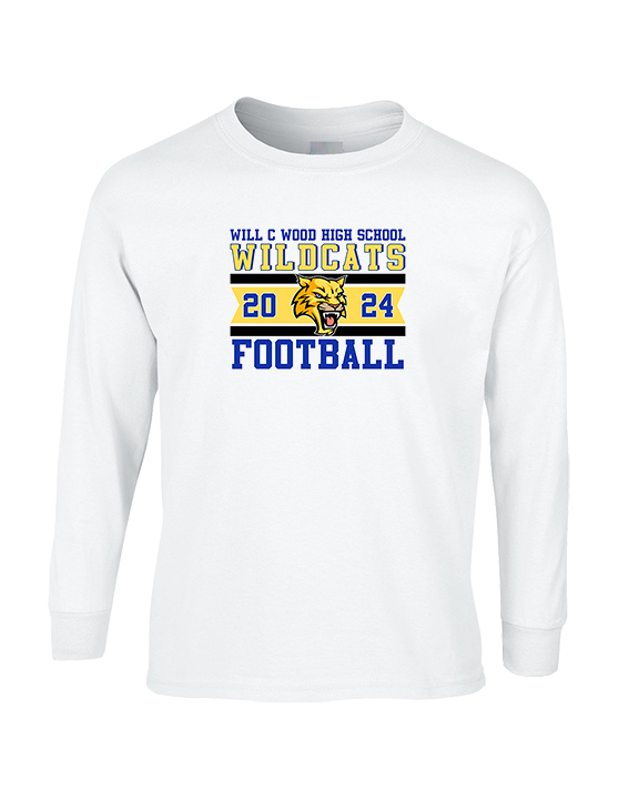 Will C Wood HS Football Stamp - Cotton Longsleeve