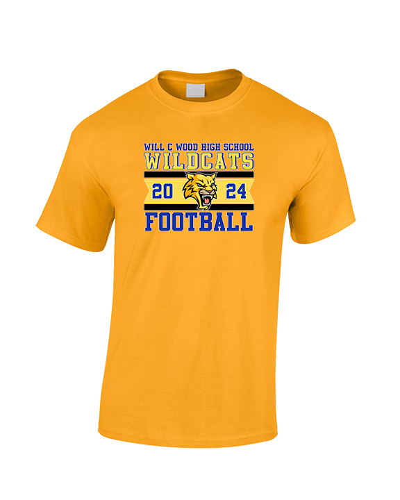 Will C Wood HS Football Stamp - Cotton T-Shirt
