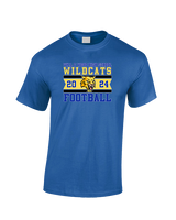 Will C Wood HS Football Stamp - Cotton T-Shirt