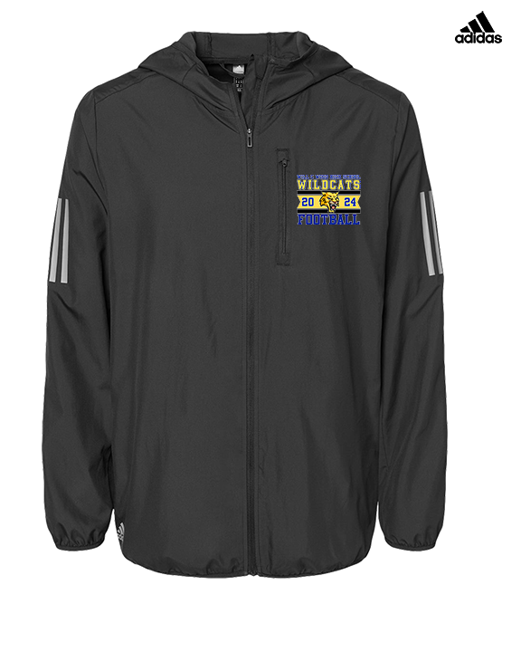 Will C Wood HS Football Stamp - Mens Adidas Full Zip Jacket