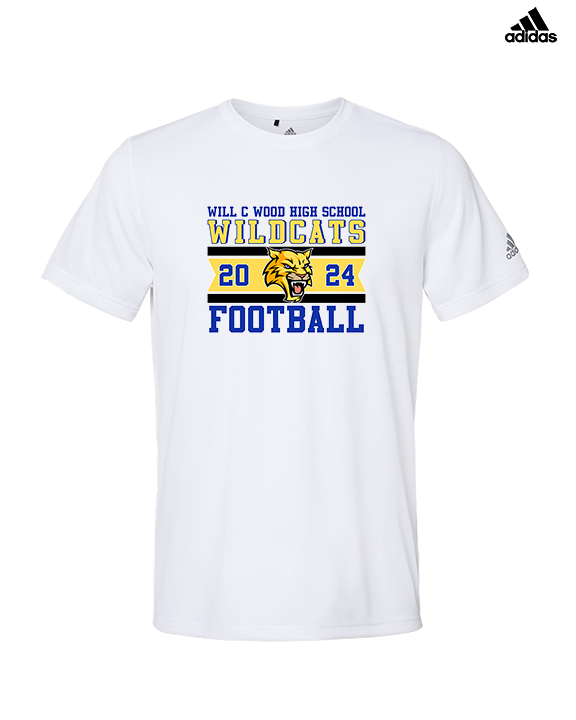 Will C Wood HS Football Stamp - Mens Adidas Performance Shirt