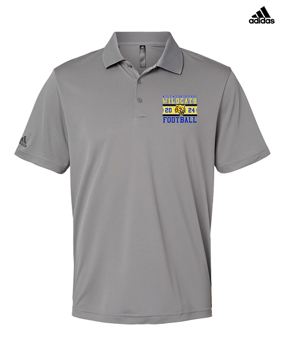 Will C Wood HS Football Stamp - Mens Adidas Polo