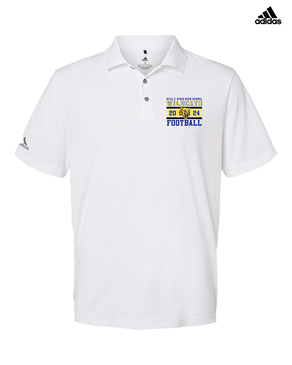 Will C Wood HS Football Stamp - Mens Adidas Polo