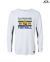 Will C Wood HS Football Stamp - Mens Oakley Longsleeve