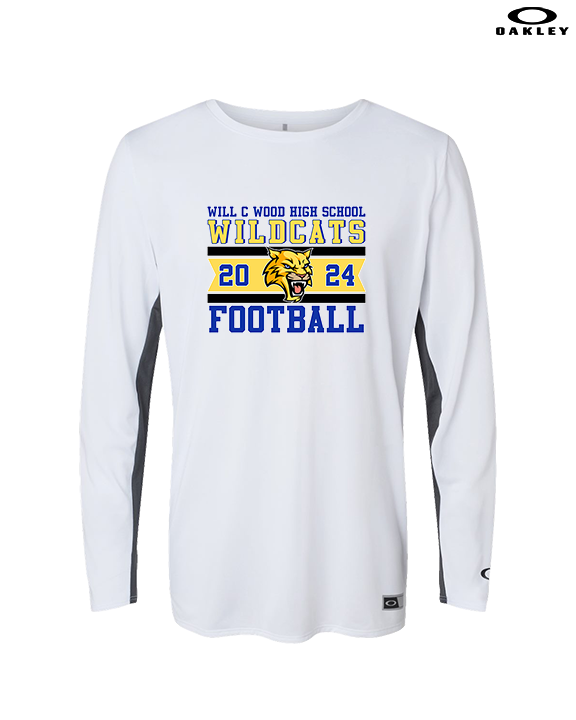 Will C Wood HS Football Stamp - Mens Oakley Longsleeve