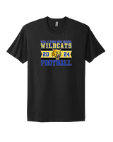 Will C Wood HS Football Stamp - Mens Select Cotton T-Shirt