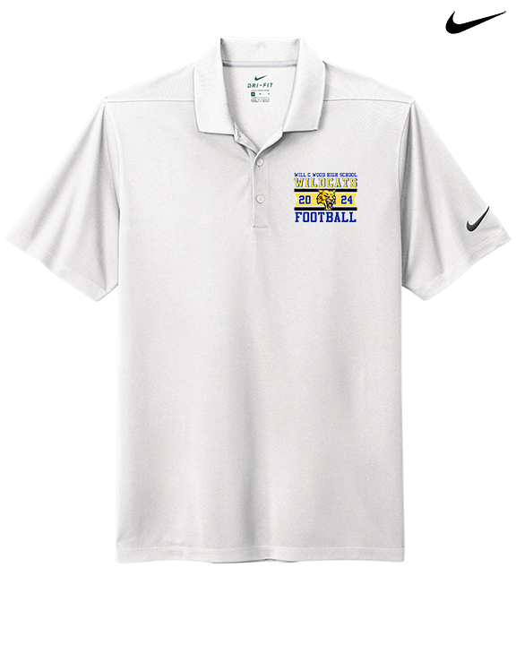 Will C Wood HS Football Stamp - Nike Polo