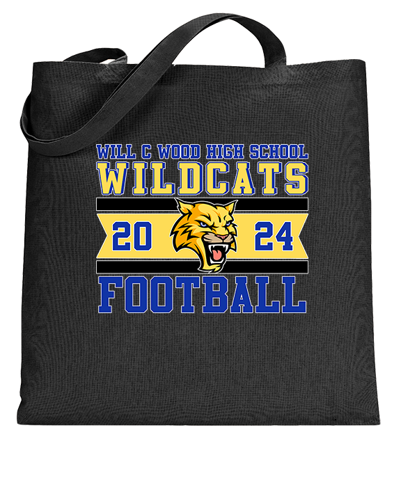 Will C Wood HS Football Stamp - Tote