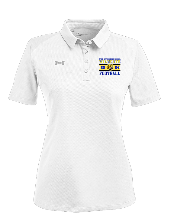 Will C Wood HS Football Stamp - Under Armour Ladies Tech Polo