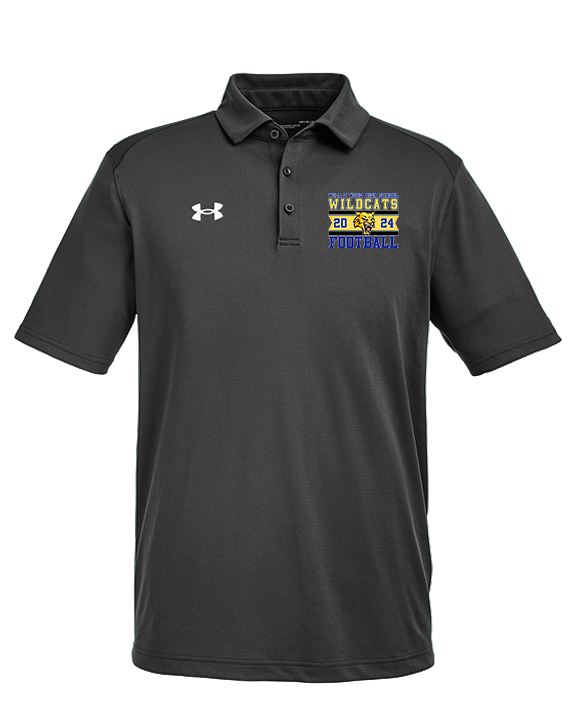 Will C Wood HS Football Stamp - Under Armour Mens Tech Polo